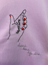 Crystallo, brodé main - Taille L